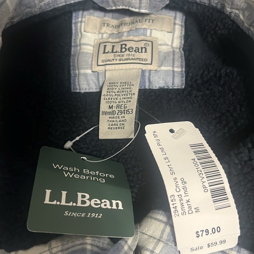 L.L. Bean Men’s Sherpa Lined Button Up! - Picture 2 of 5